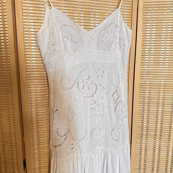 Vintage sue wong linen dress - Picture 5 of 9